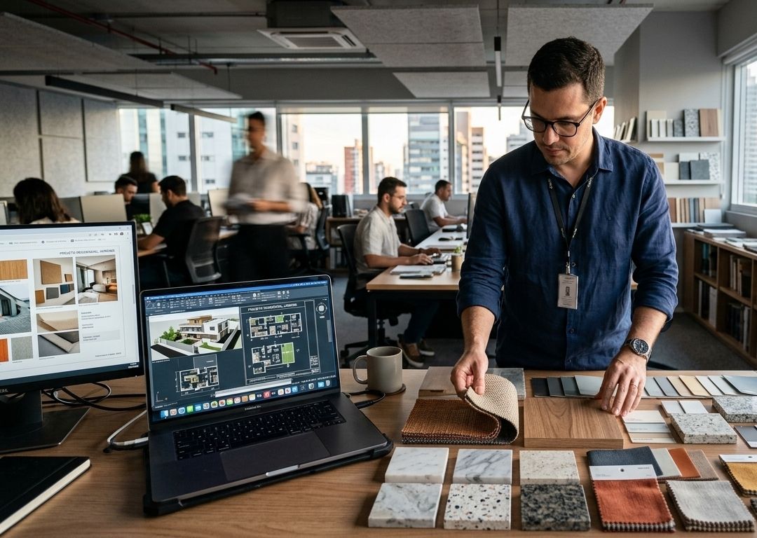 Especificação de mobiliário corporativo
