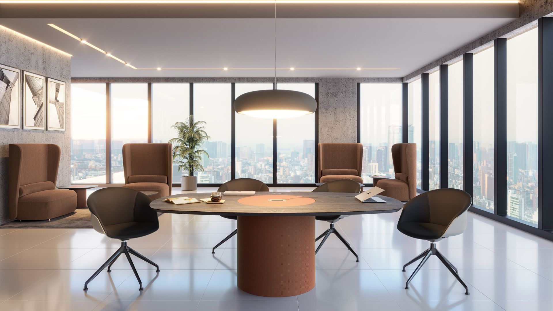 Salas de reunião que impressionam matriz office
